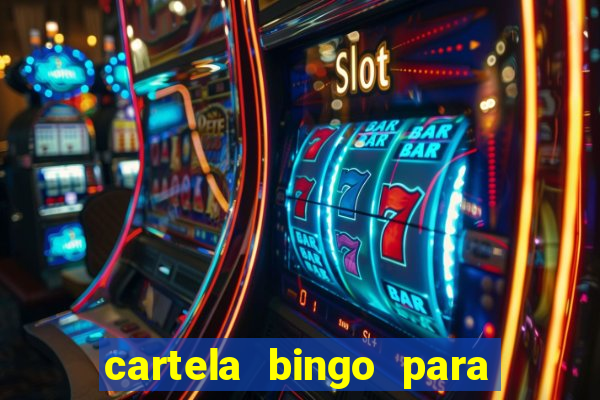 cartela bingo para cha de cozinha imprimir gratis